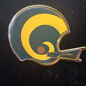 Vintage 1980s St. Louis Rams NFL Helmet Lapel Hat Pin Wincraft Los Angeles 1”